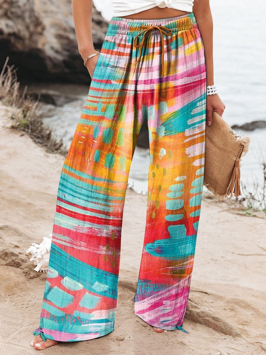 Pantalon à jambe large (wide leg)