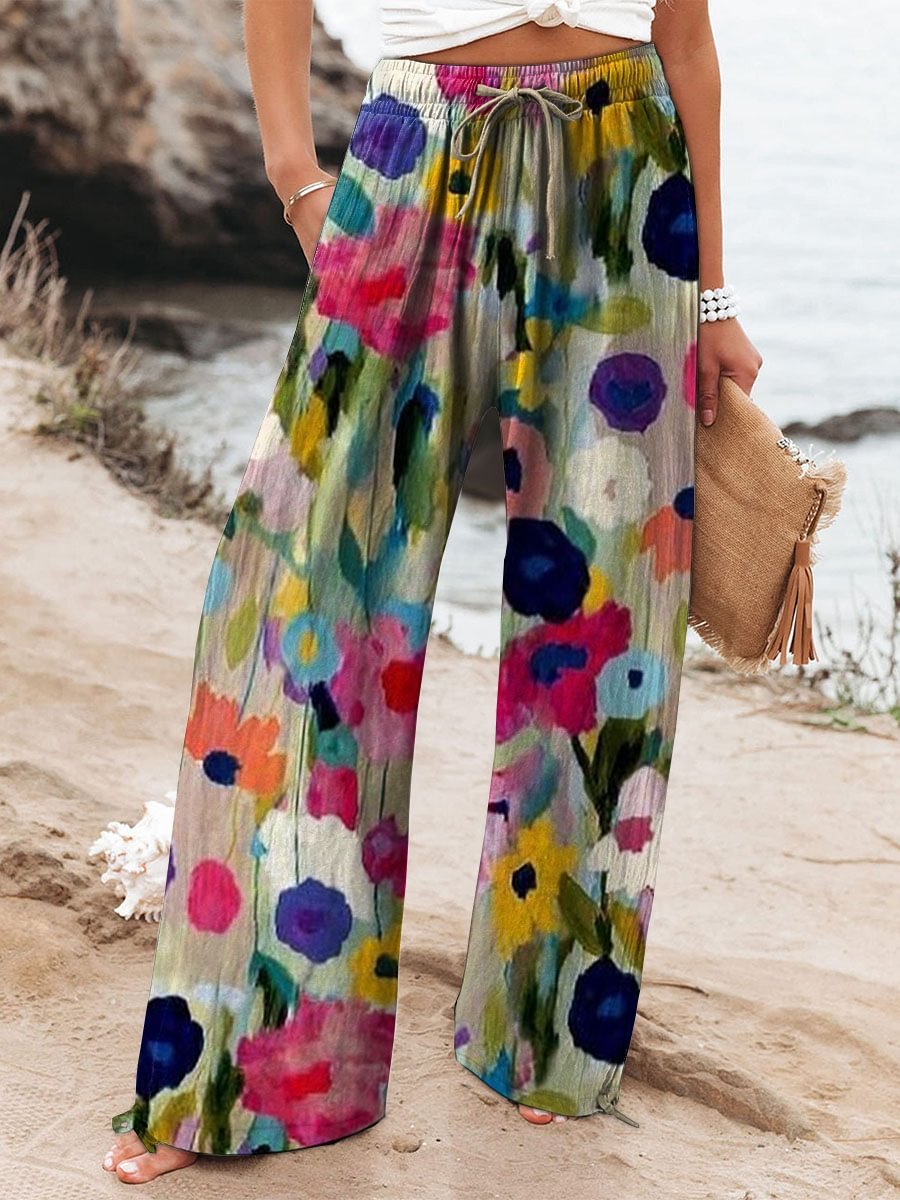 Pantalon à jambe large (wide leg)