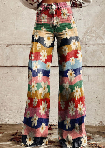 Pantalon large - effet jeans