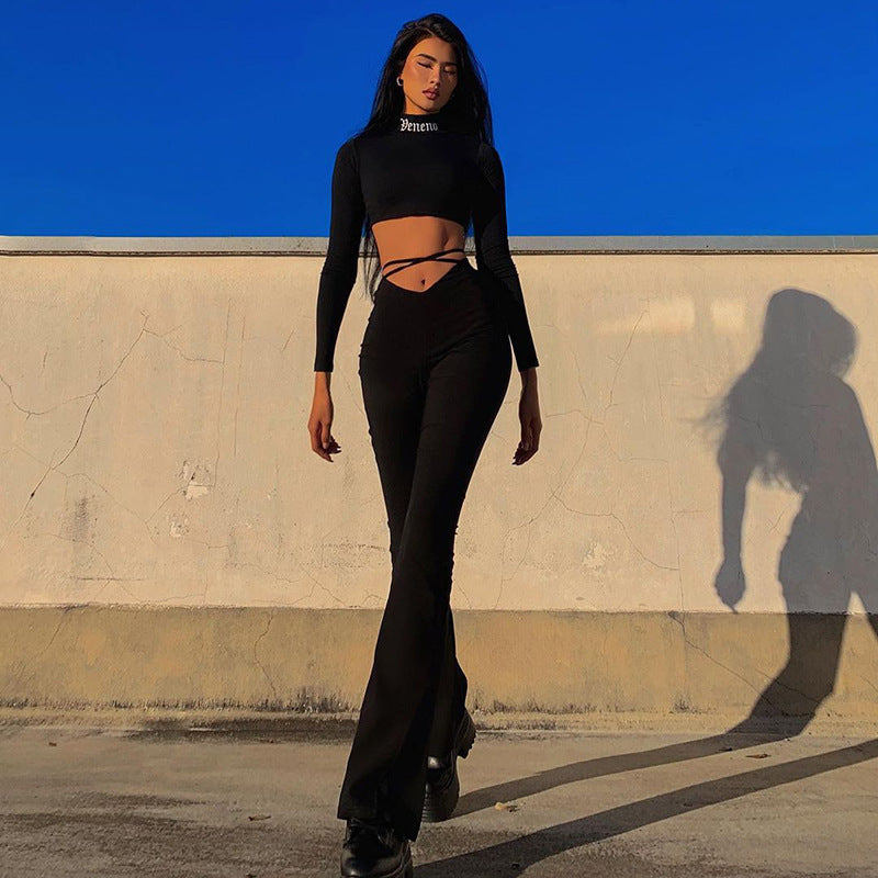 Pantalon moulant à lacet