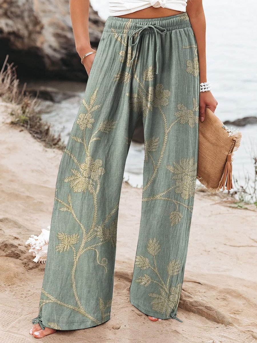 Pantalon à jambe large (wide leg)