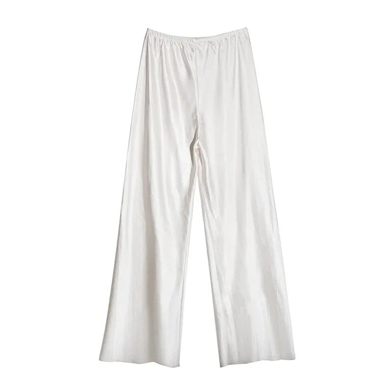 Pantalon fluide satiné