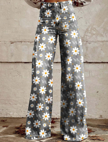 Pantalon large - effet jeans