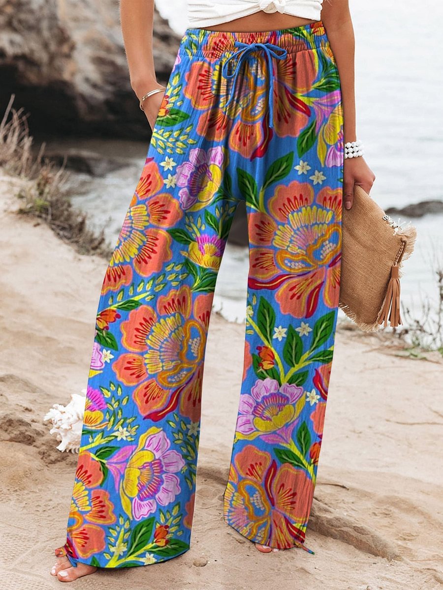 Pantalon à jambe large (wide leg)
