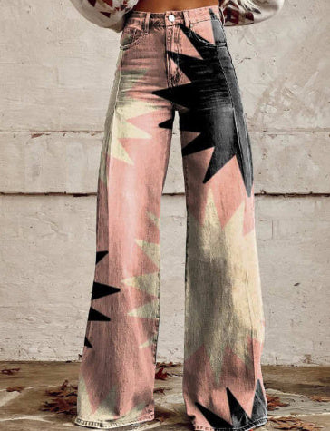 Pantalon large - effet jeans